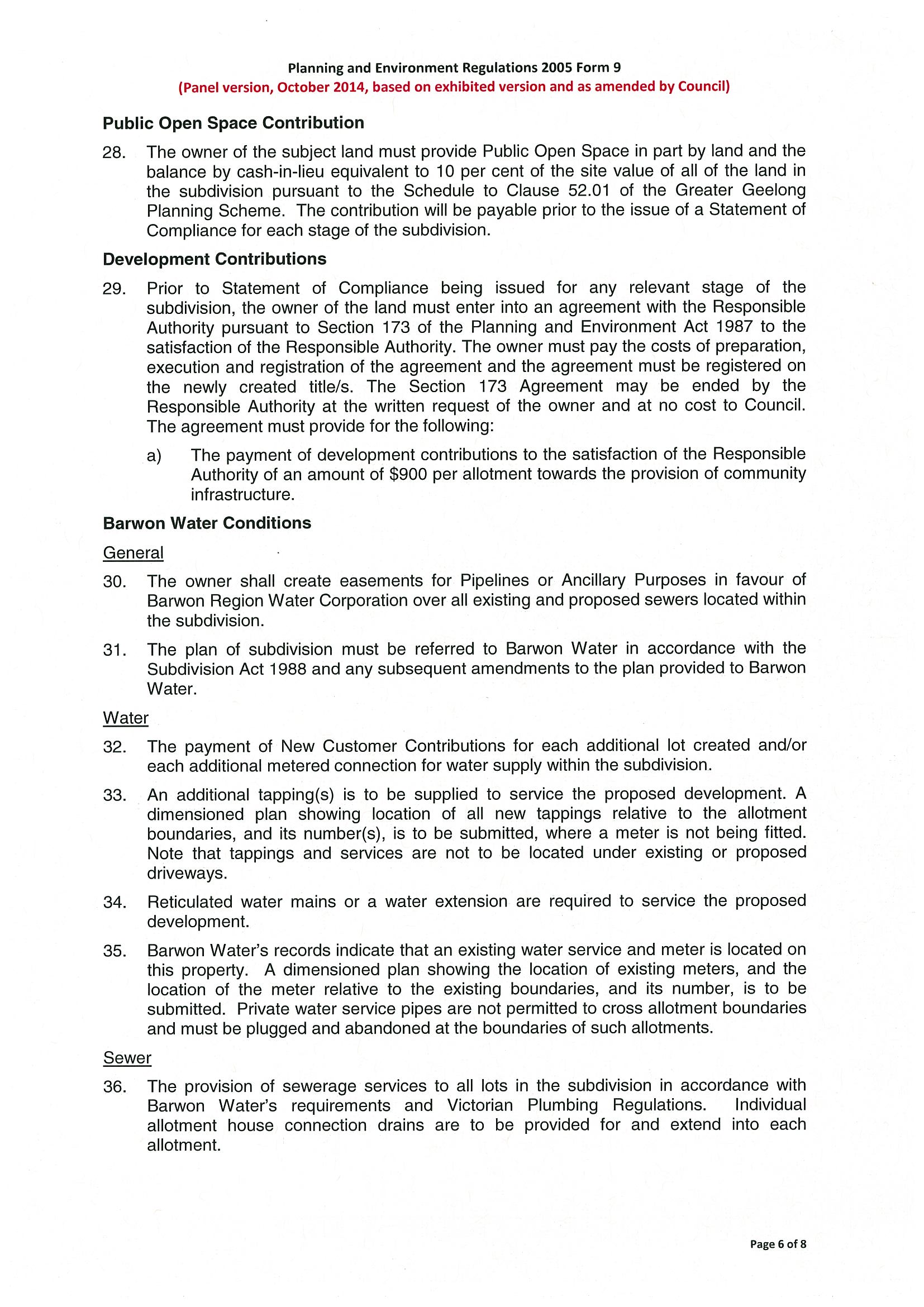 Planning Permit 780/2013 - Page 6 of 8