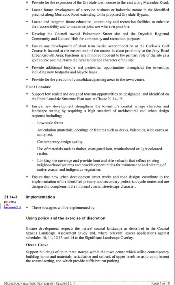 Municipal Strategic Statement - clause 21.14 - Page 5 of 18