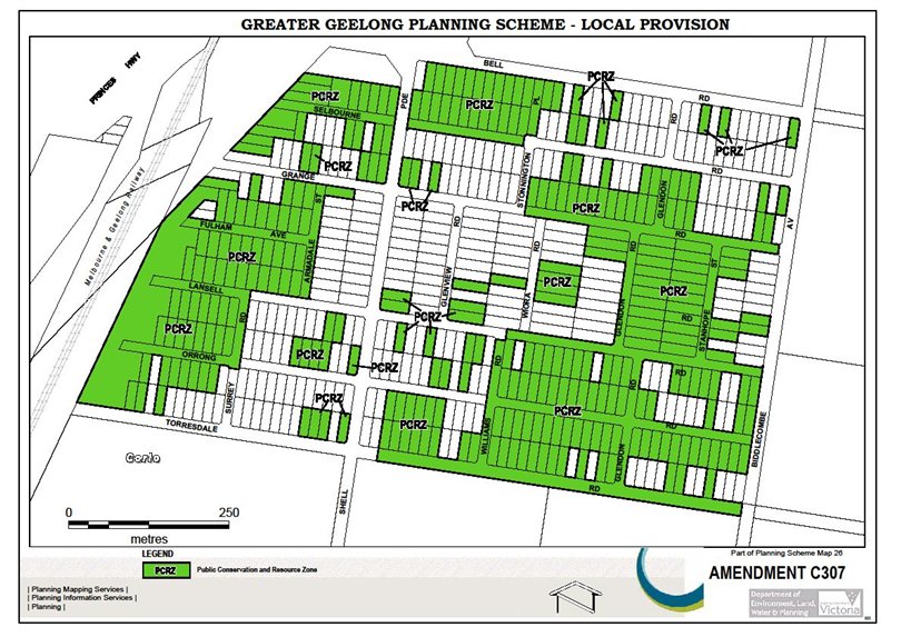 Amendment C307 - Public Conservation and Resource Zone - part of Planning Scheme Map 26