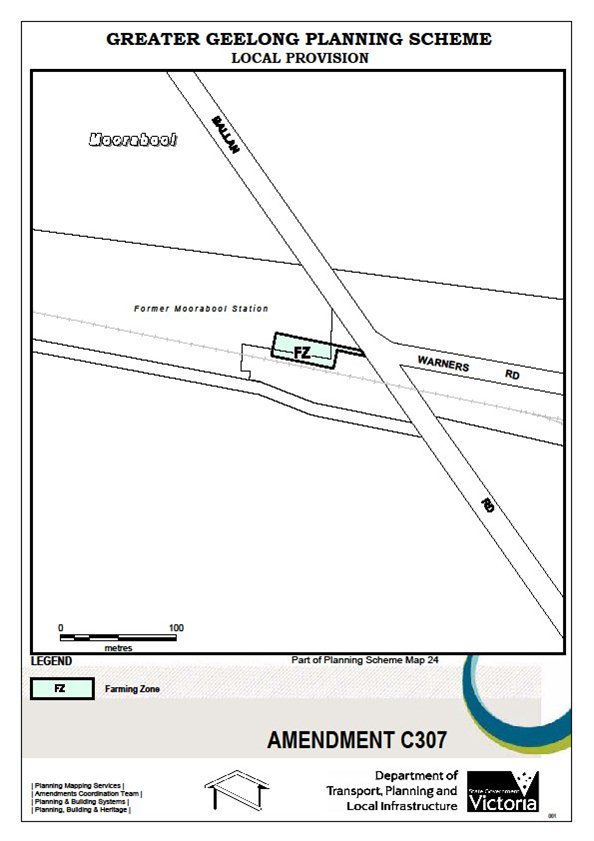 Amendment C307 - Farming Zone - Part of Planning Scheme Map 24
