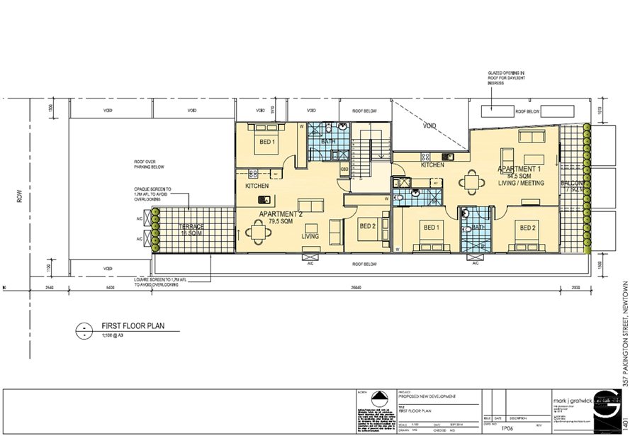 Proposed first floor site plan