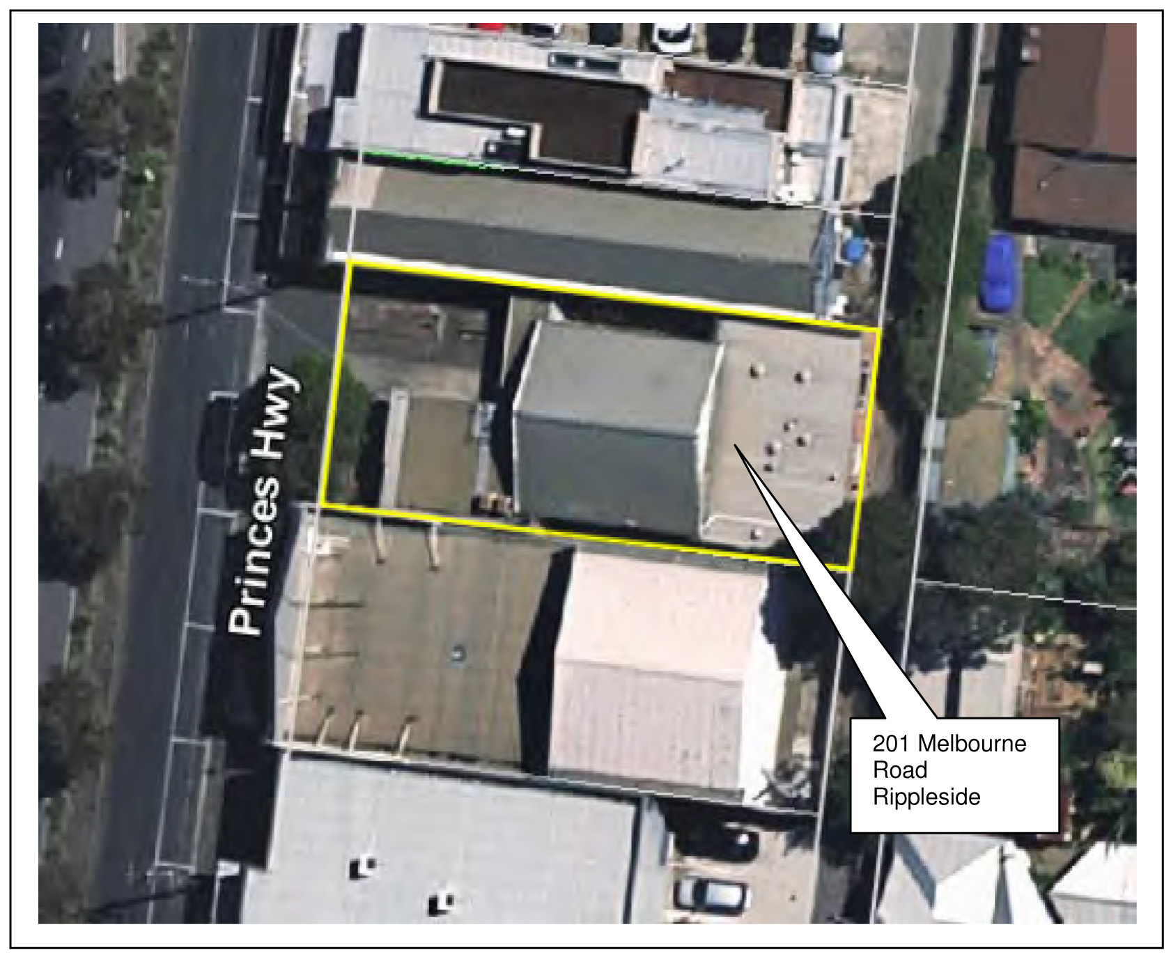 Aerial Image of 201 Melbourne Road Rippleside