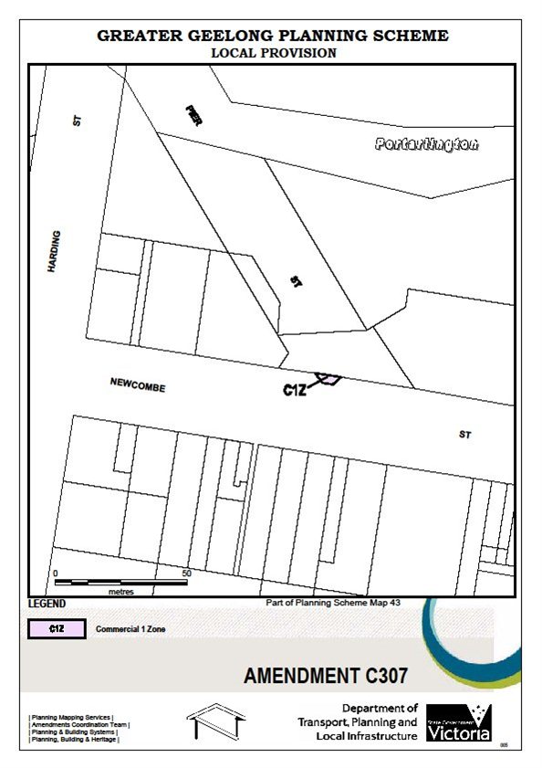 Amendment C307 - Commercial 1 Zone - Part of Planning Scheme Map 43