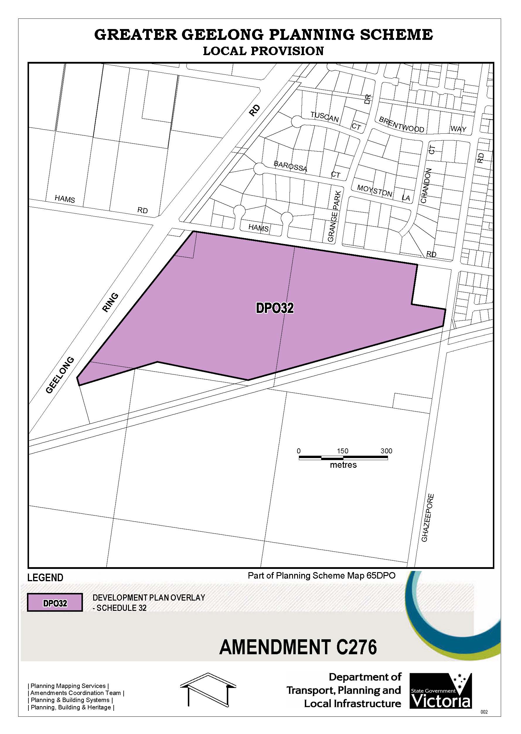 Proposed Development Plan Overlay
