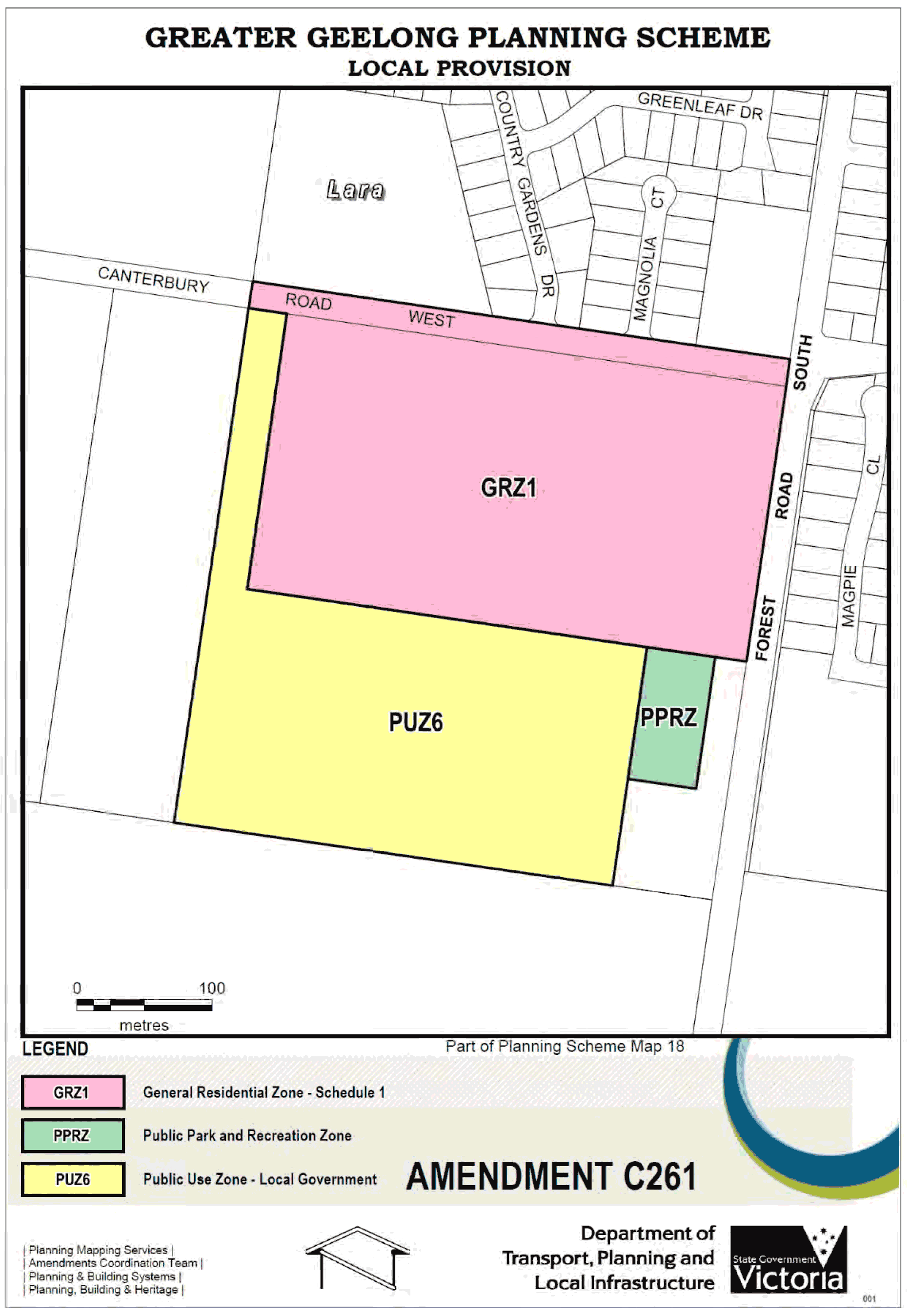 Exhibited Zoning - Amendment C261