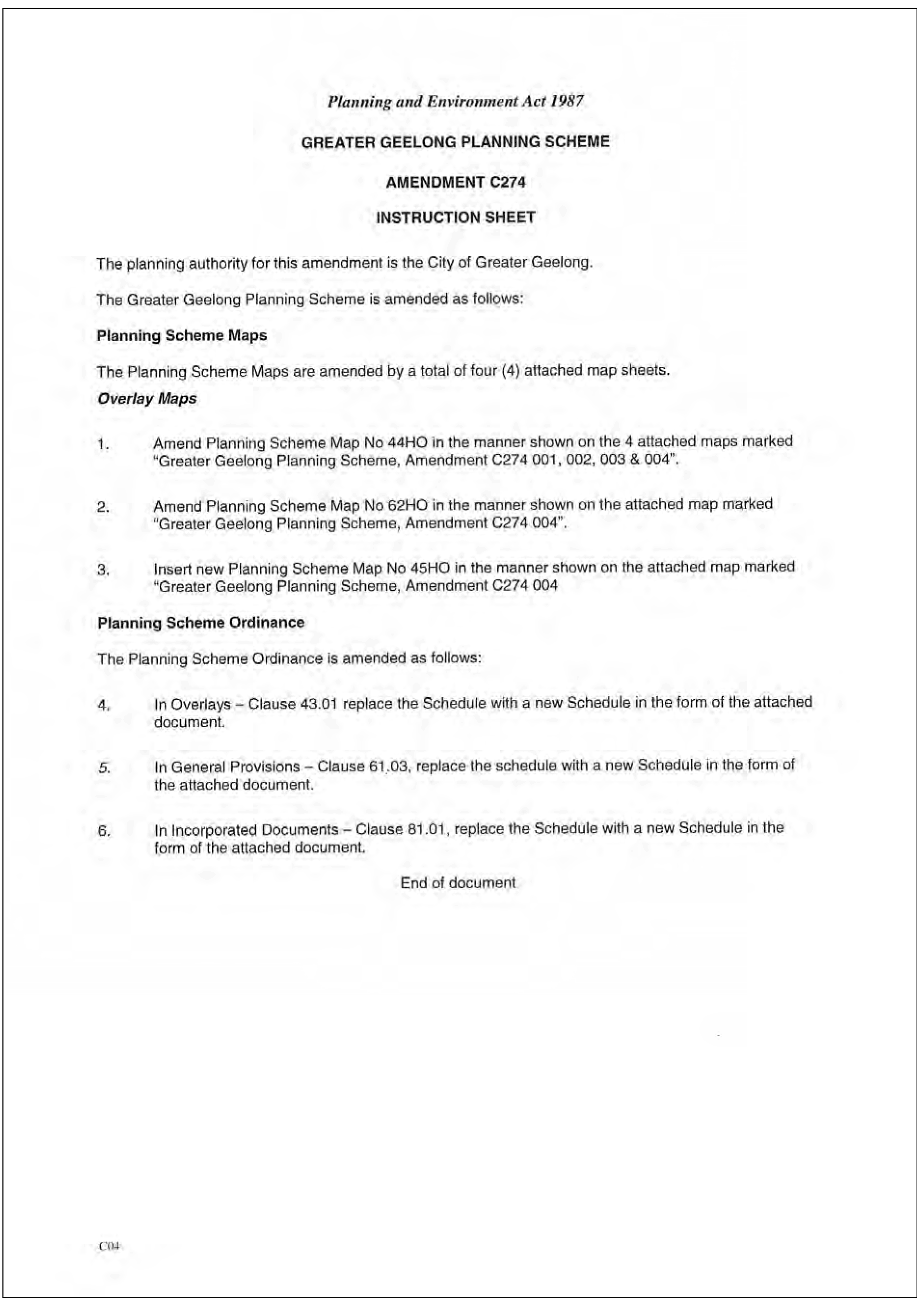 Instruction Sheet