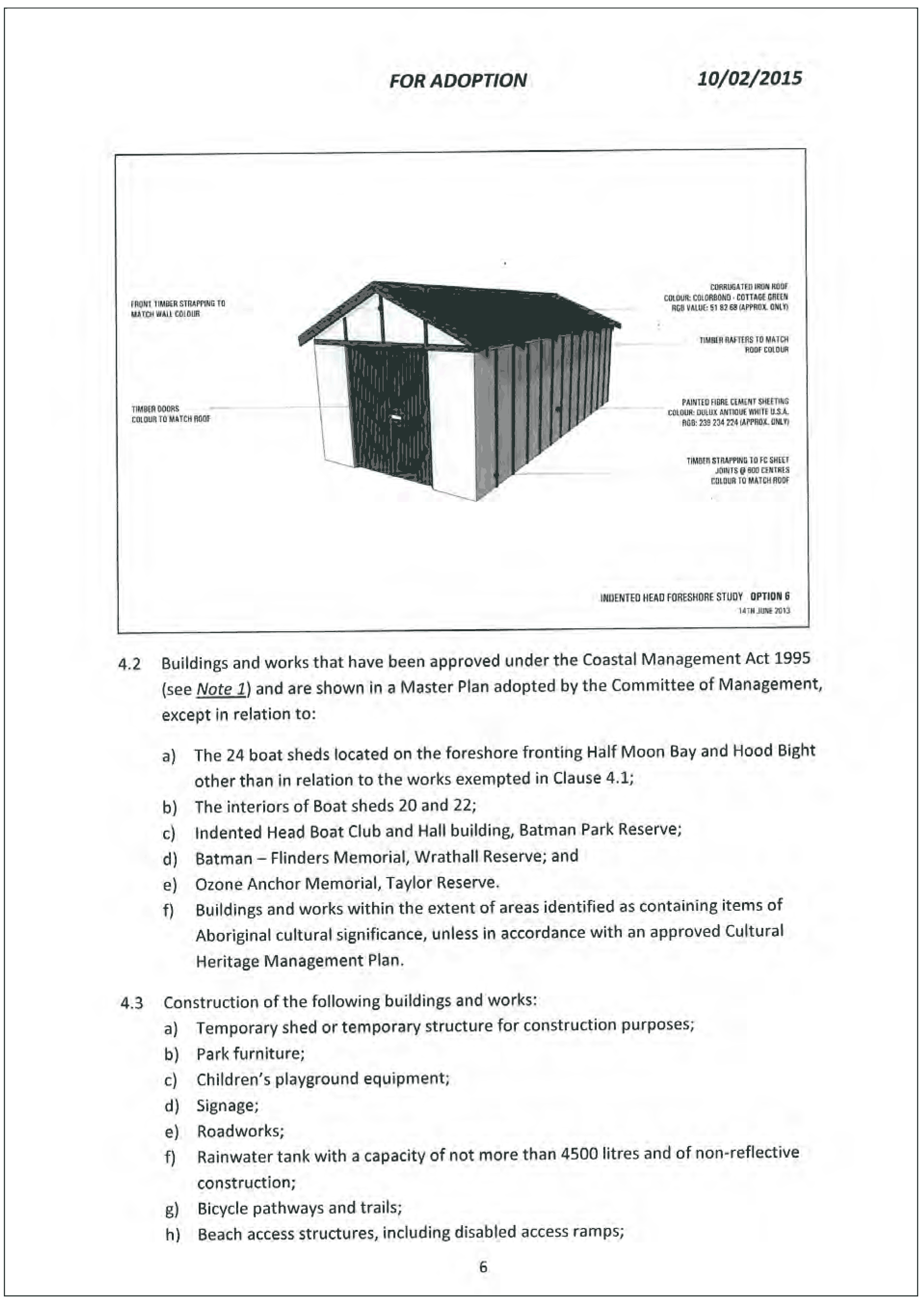 Batman Park Indented Head Incorporated Plan, February 2015 - page 6 of 8