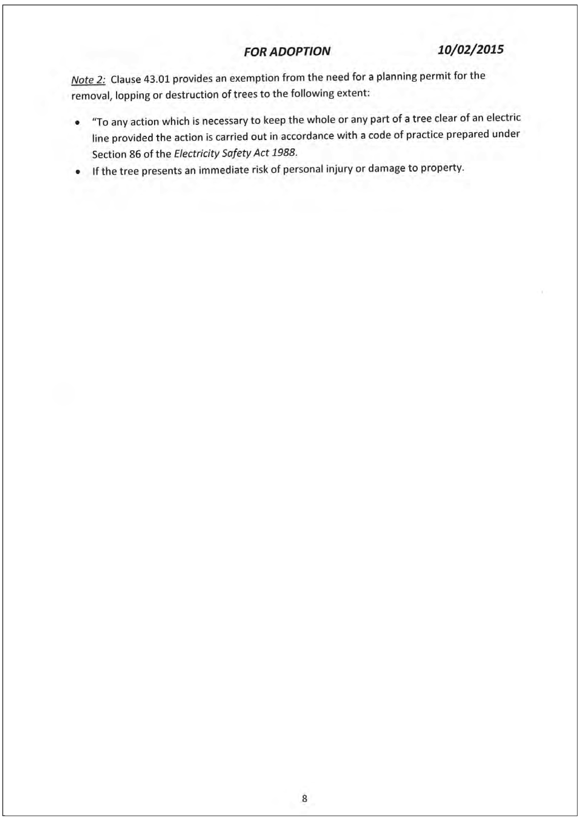 Batman Park Indented Head Incorporated Plan, February 2015 - page 8 of 8