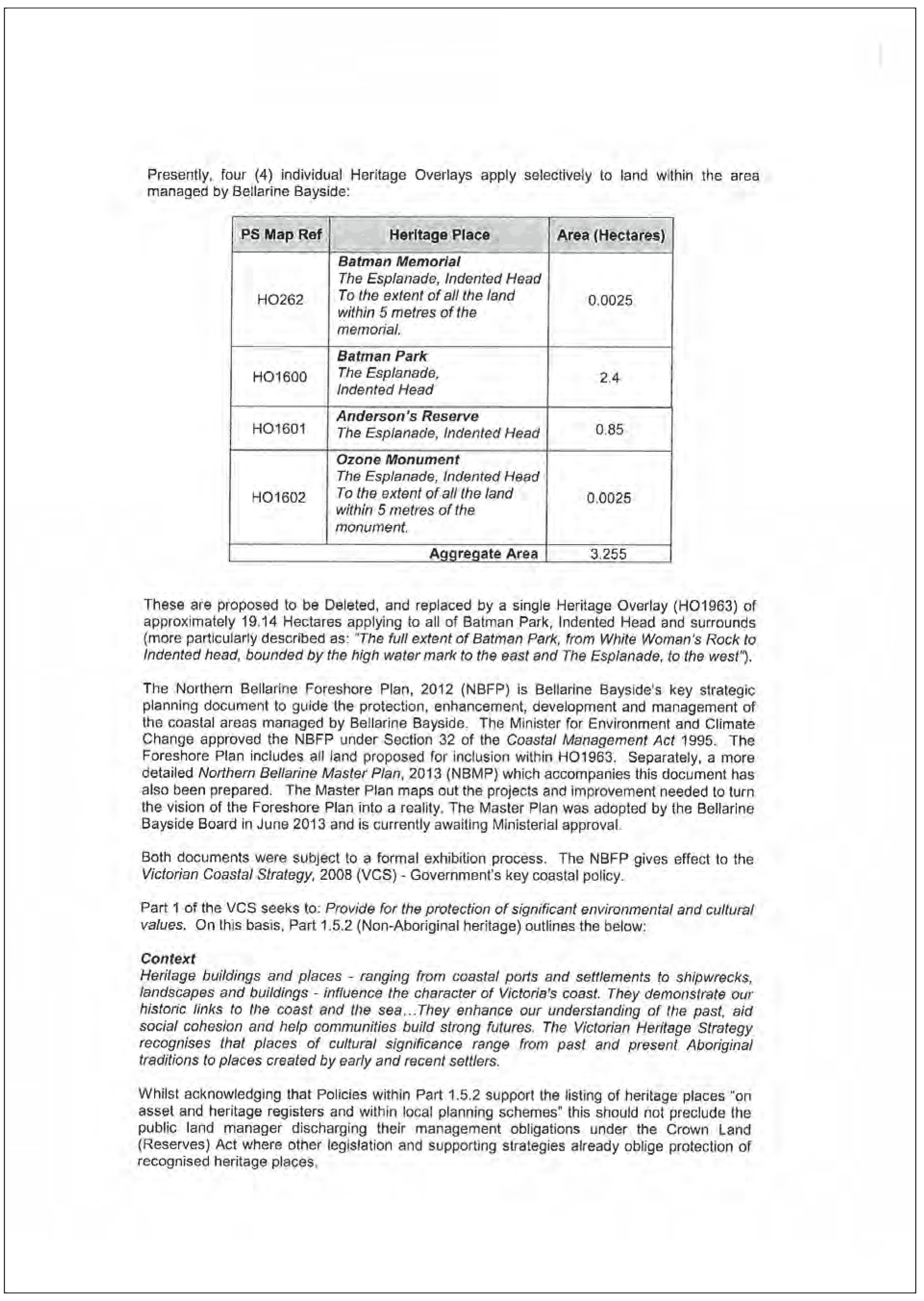Bellarine Bayside submission - page 2 of 4 (St Quentin Consulting Pty Ltd on behalf of Bellarine Bayside Foreshore Committee of Management Incorporated)