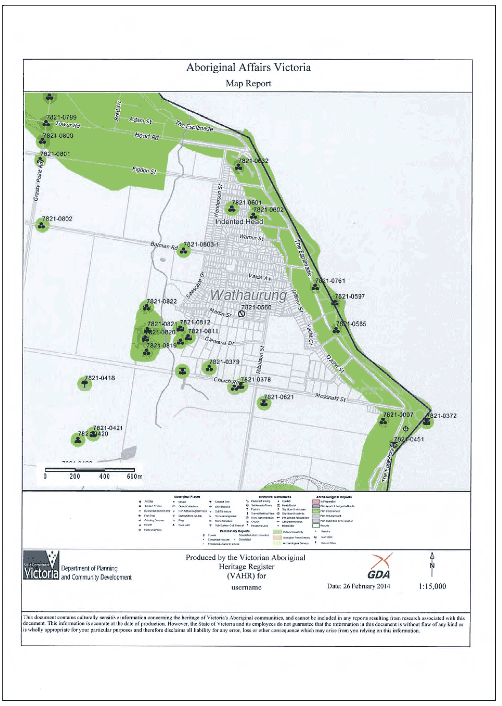 Aboriginal Affairs Victoria - Map report