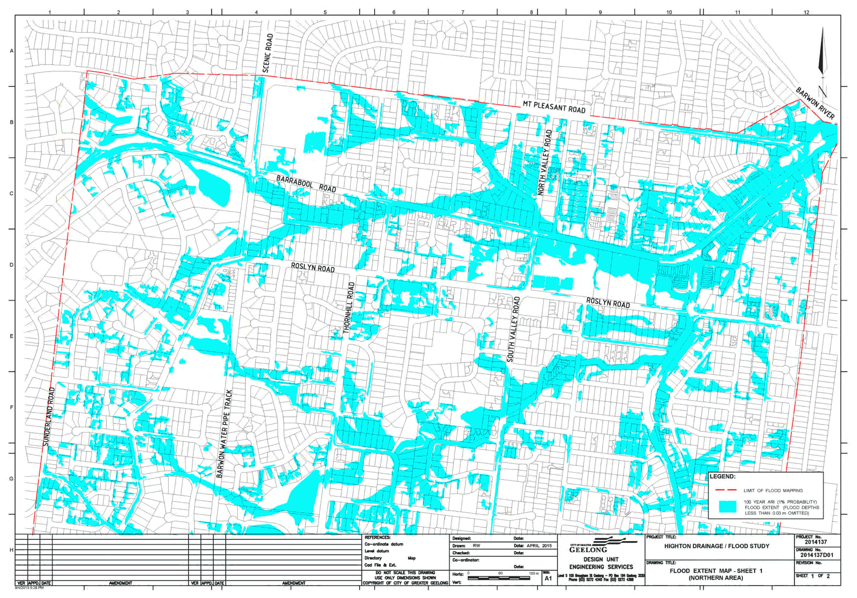Highton Drainage/Flood Study - page 1 of 2