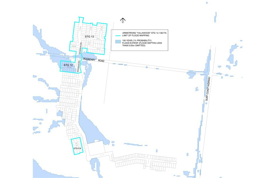 Current flood map