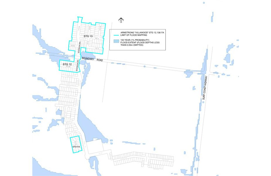 Revised flood map