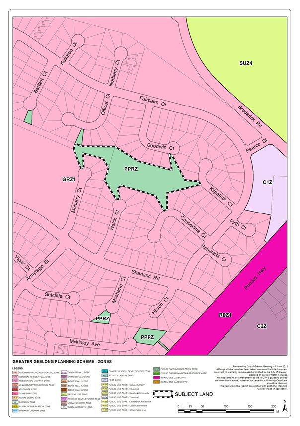 Current zoning map