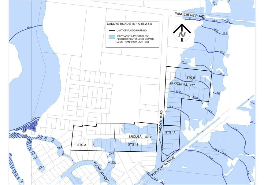 Current flood map
