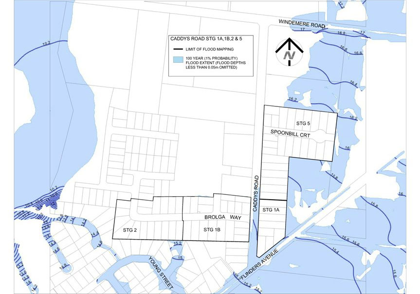 Revised flood map