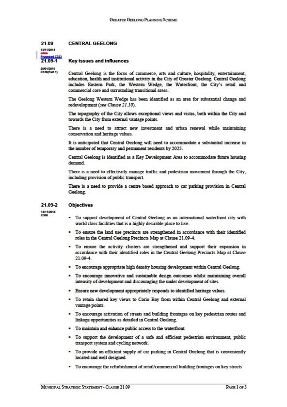 21.09 Central Geelong - Page 1 of 3