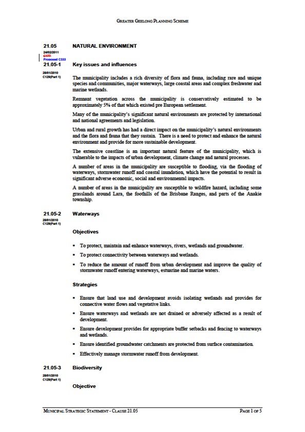 21.05 Natural Environment - Page 1 of 5
