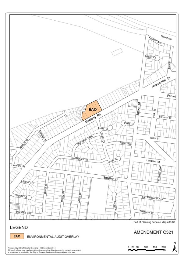Appendix 5 - Proposed Environmental Audit Overlay Map