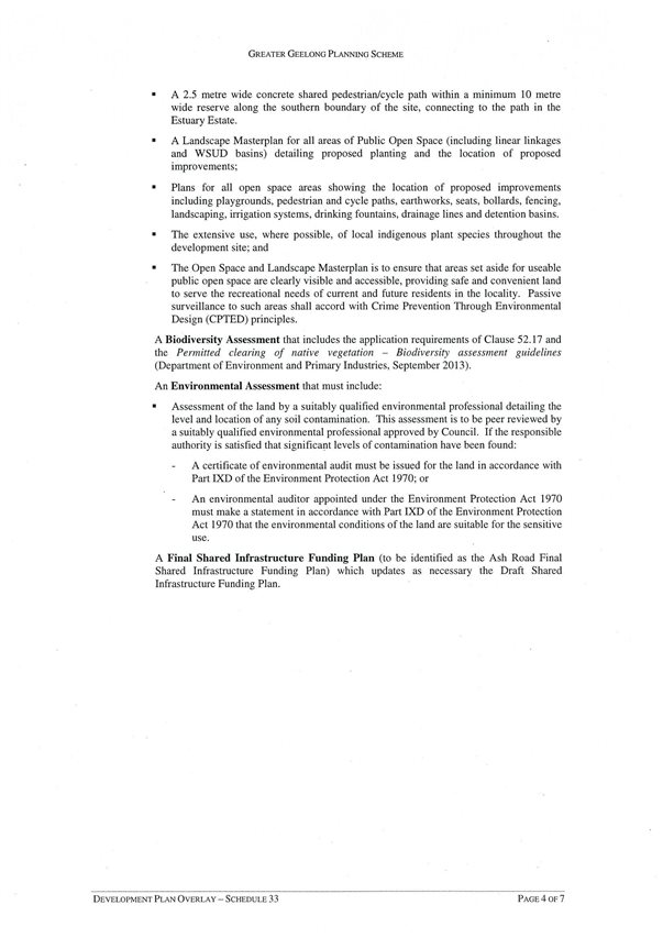 Amendment C280 - Cevelopment Plan Overlay - Schedule 33: Page 4 of 7