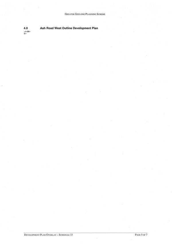 Amendment C280 - Cevelopment Plan Overlay - Schedule 33: Page 5 of 7