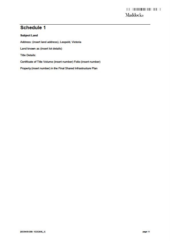 Section 173 Agreement Template - Page 11