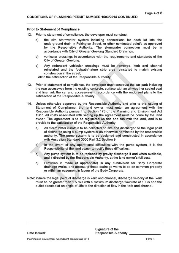 Planning permit 1503/2014 to be issued - Page 4 of 8