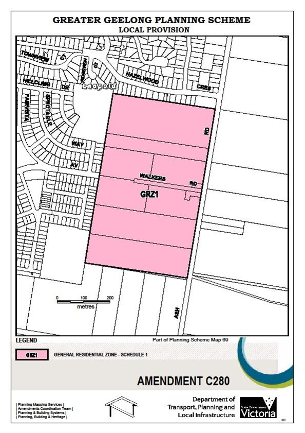 Amendment C280 - General Residentail Zone - Schedule 1