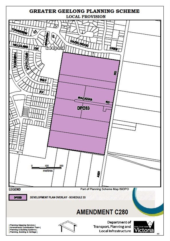 Amendment C280 - Cevelopment Plan Overlay - Schedule 33