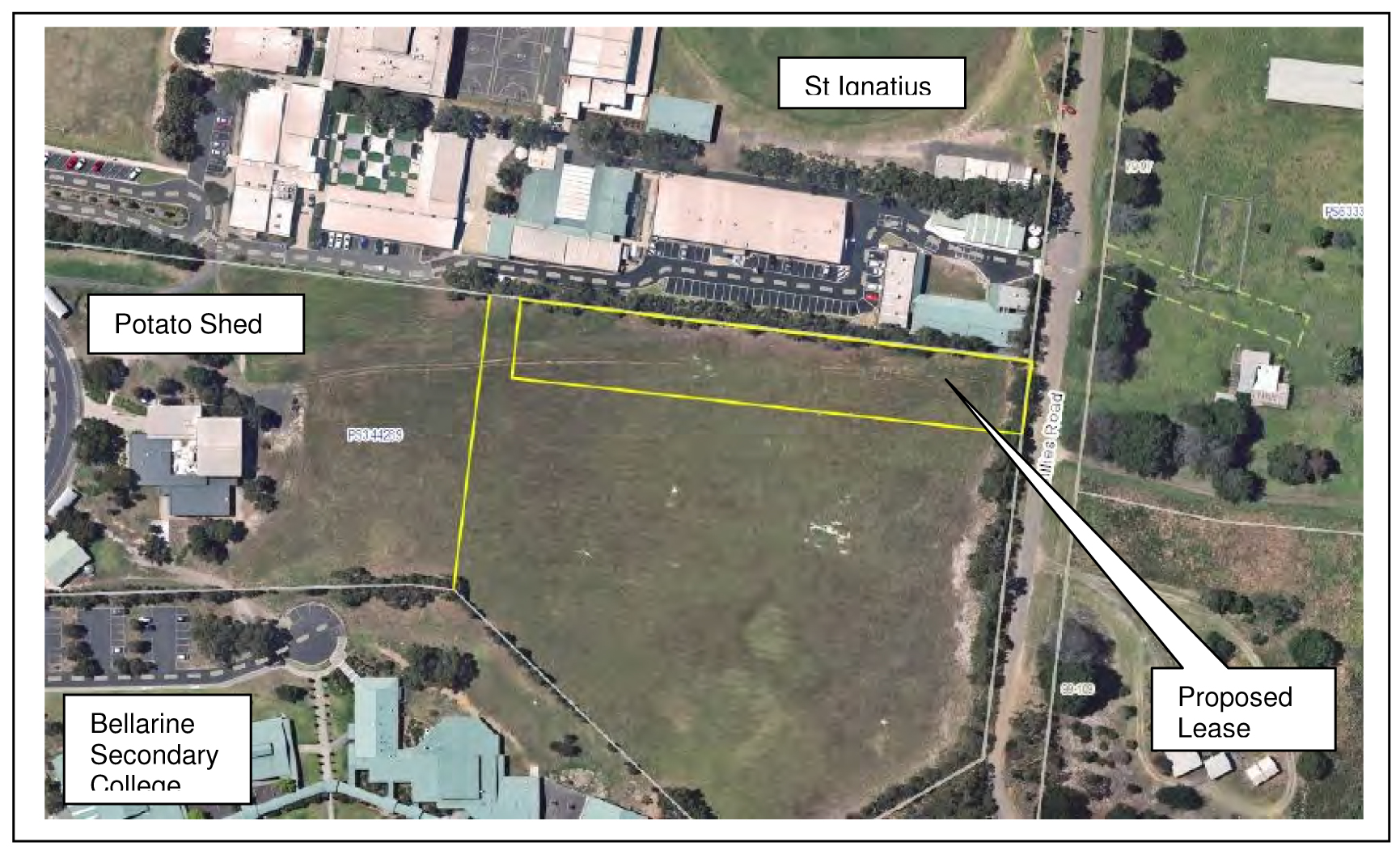 Proposed lease area
