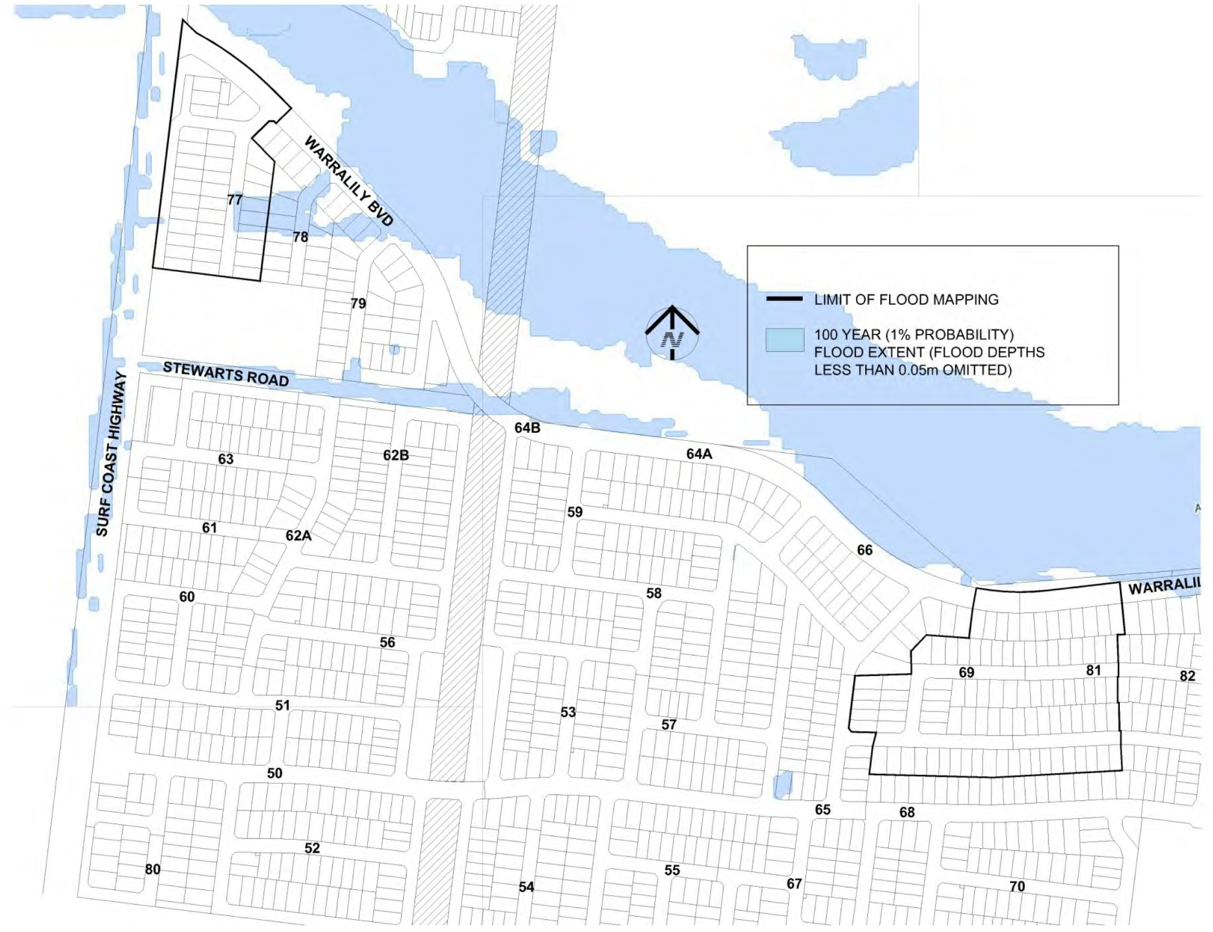 Current flood map