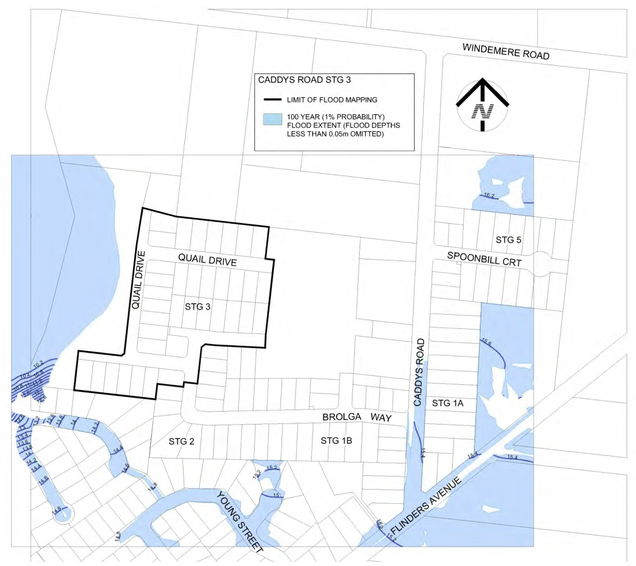 Current flood map