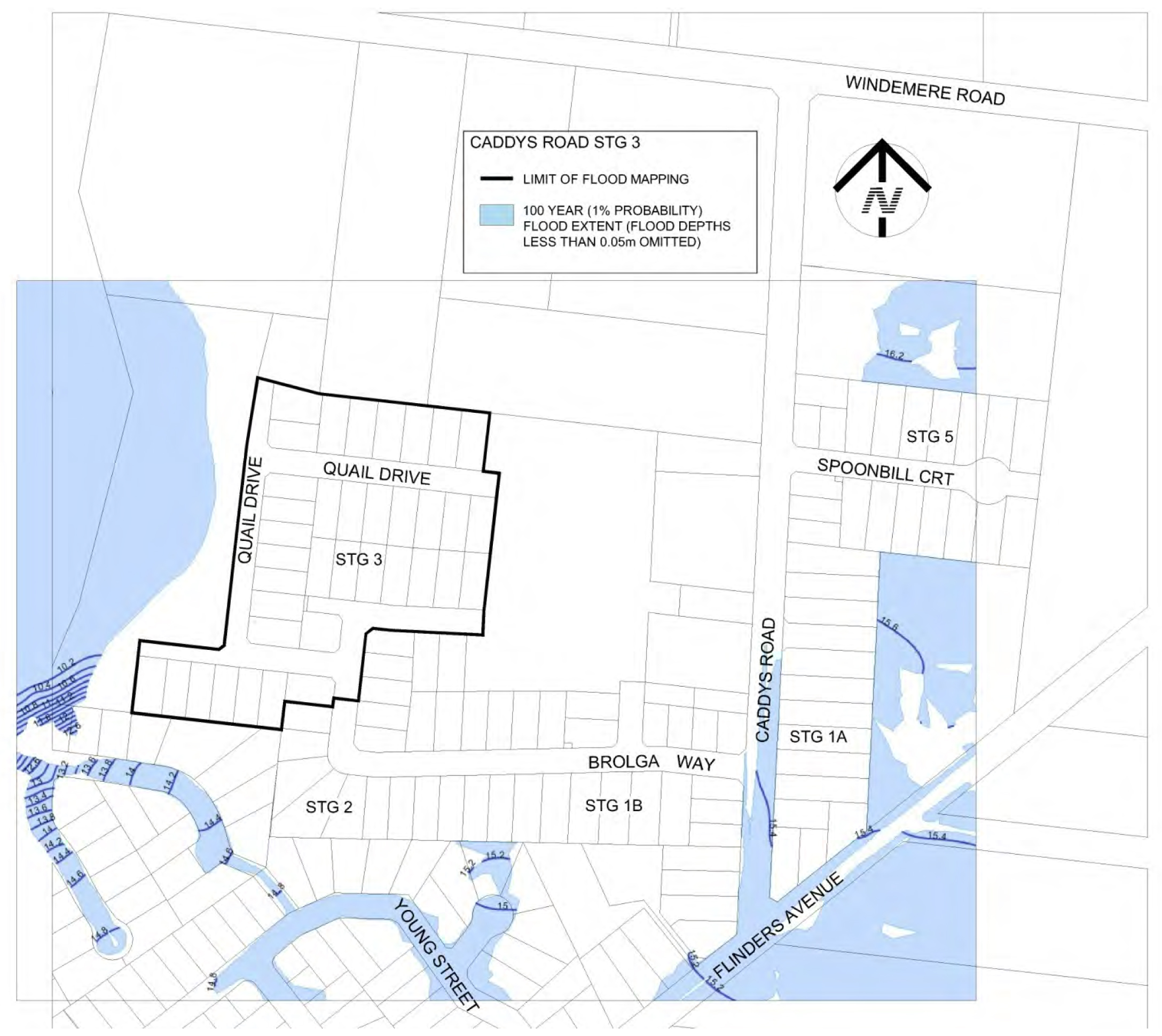 Revised flood map