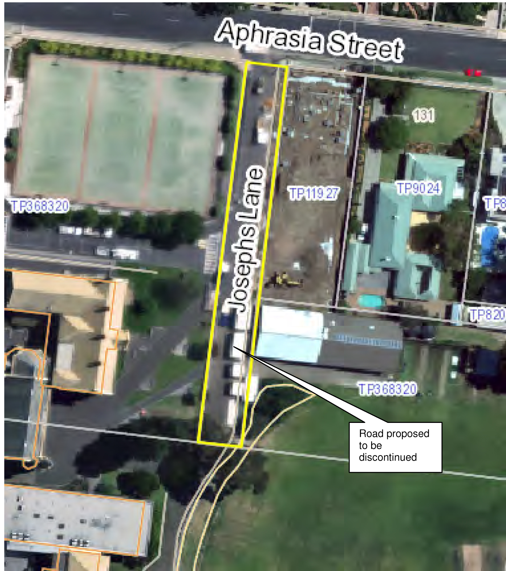 Road Proposed to be Discontinued