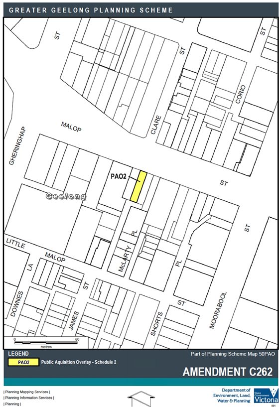 Exhibited Public Acquisition Overlay Map