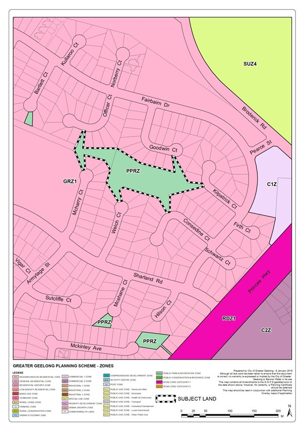 Current zoning map