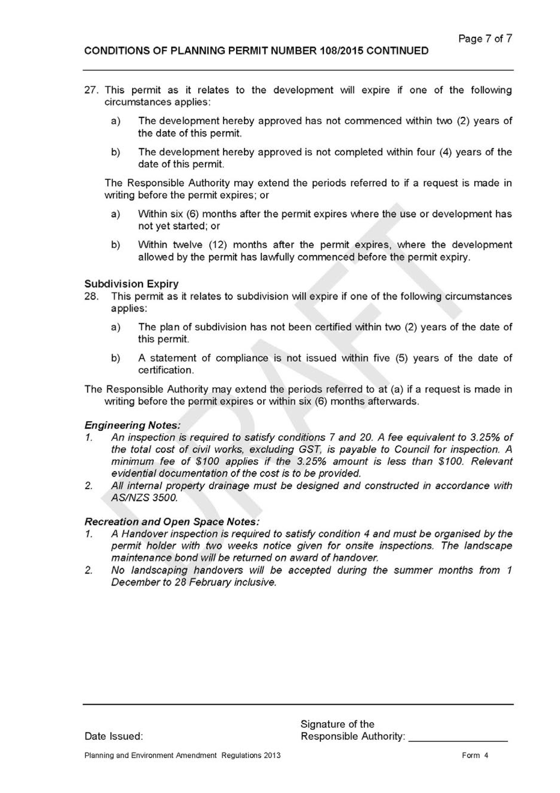 C329 Planning permit to be issued - Page 7 of 7