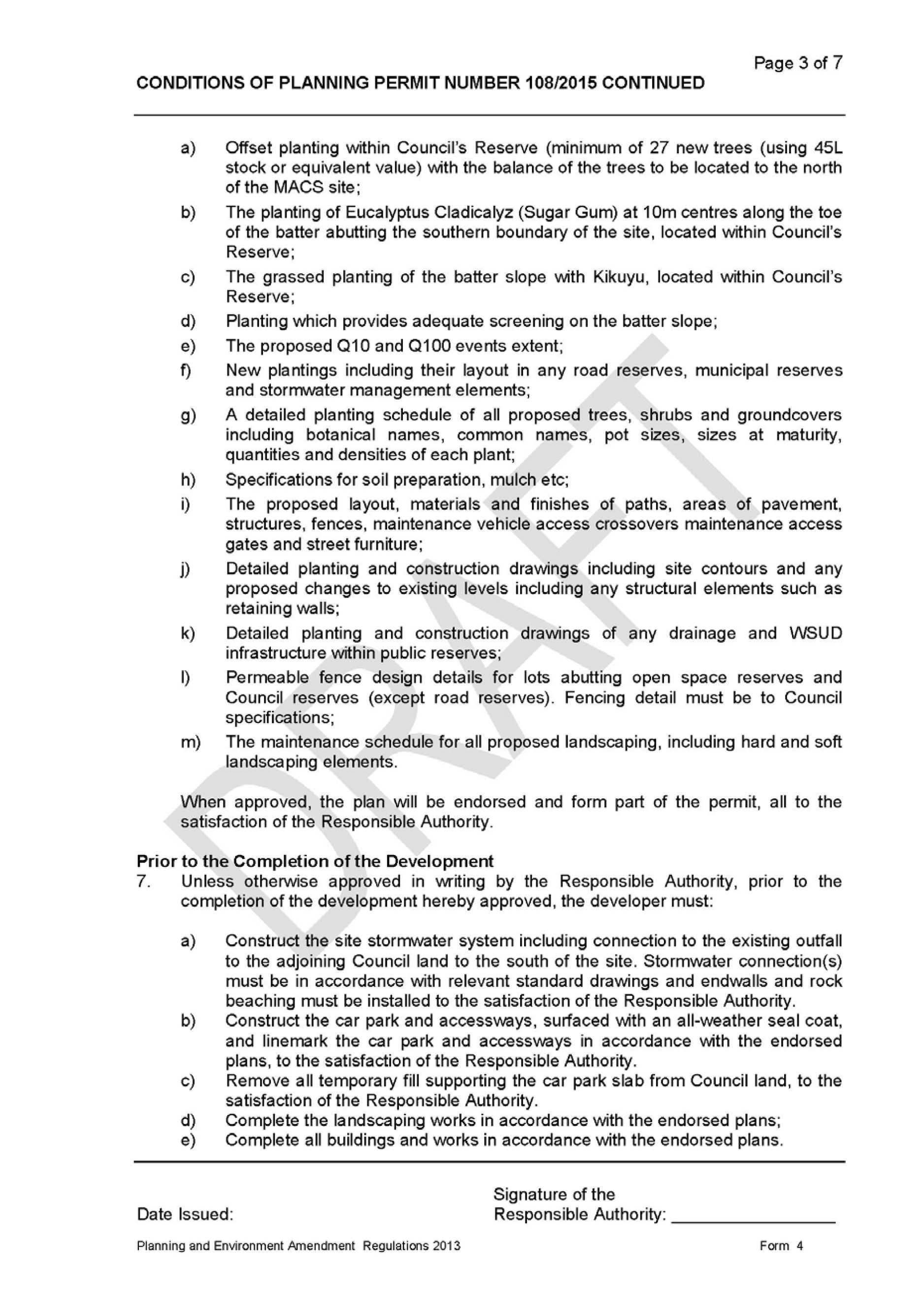 C329 Planning permit to be issued - Page 4 of 7