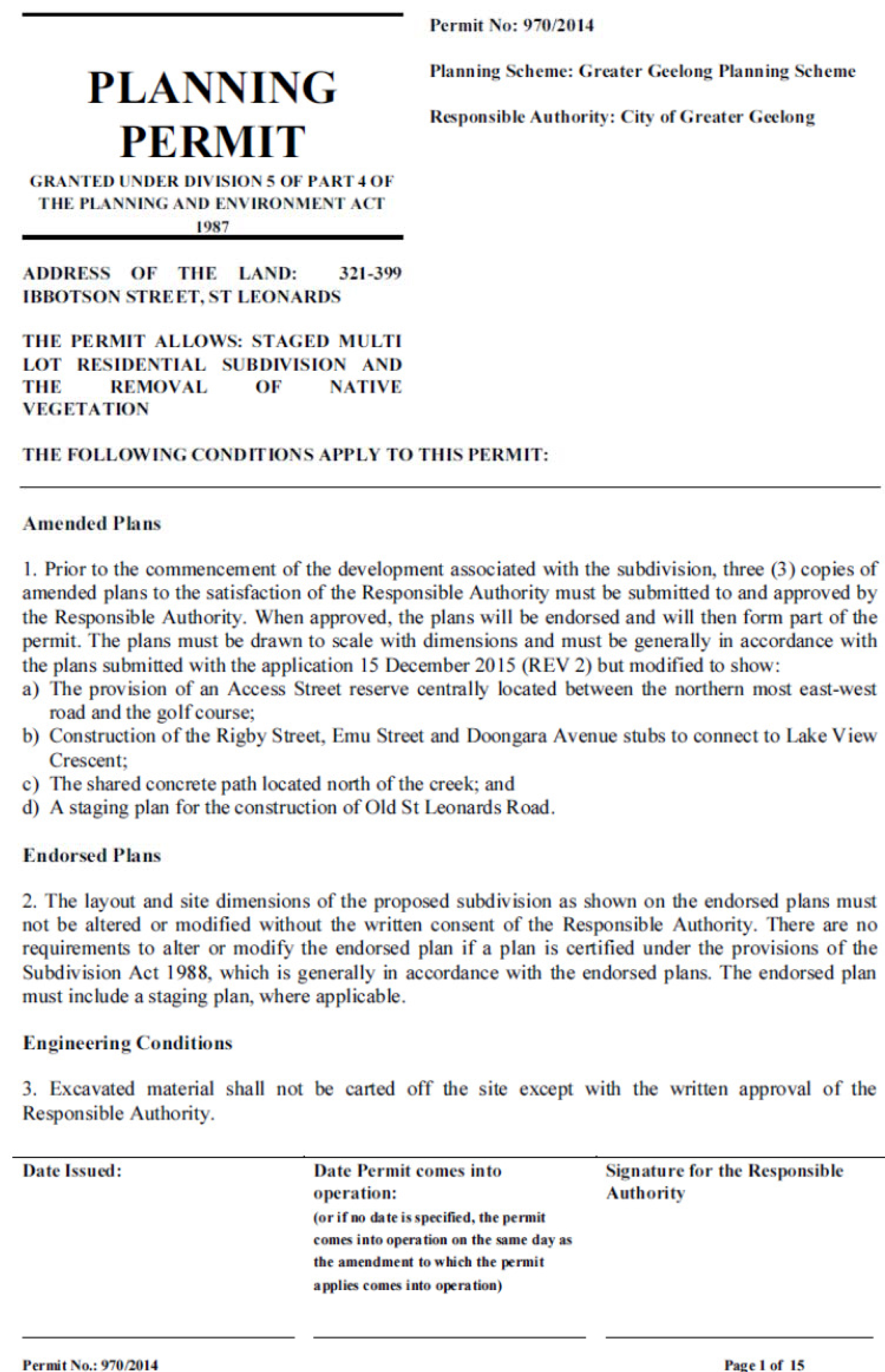 Permit approval 970/2014 Page 1 of 15