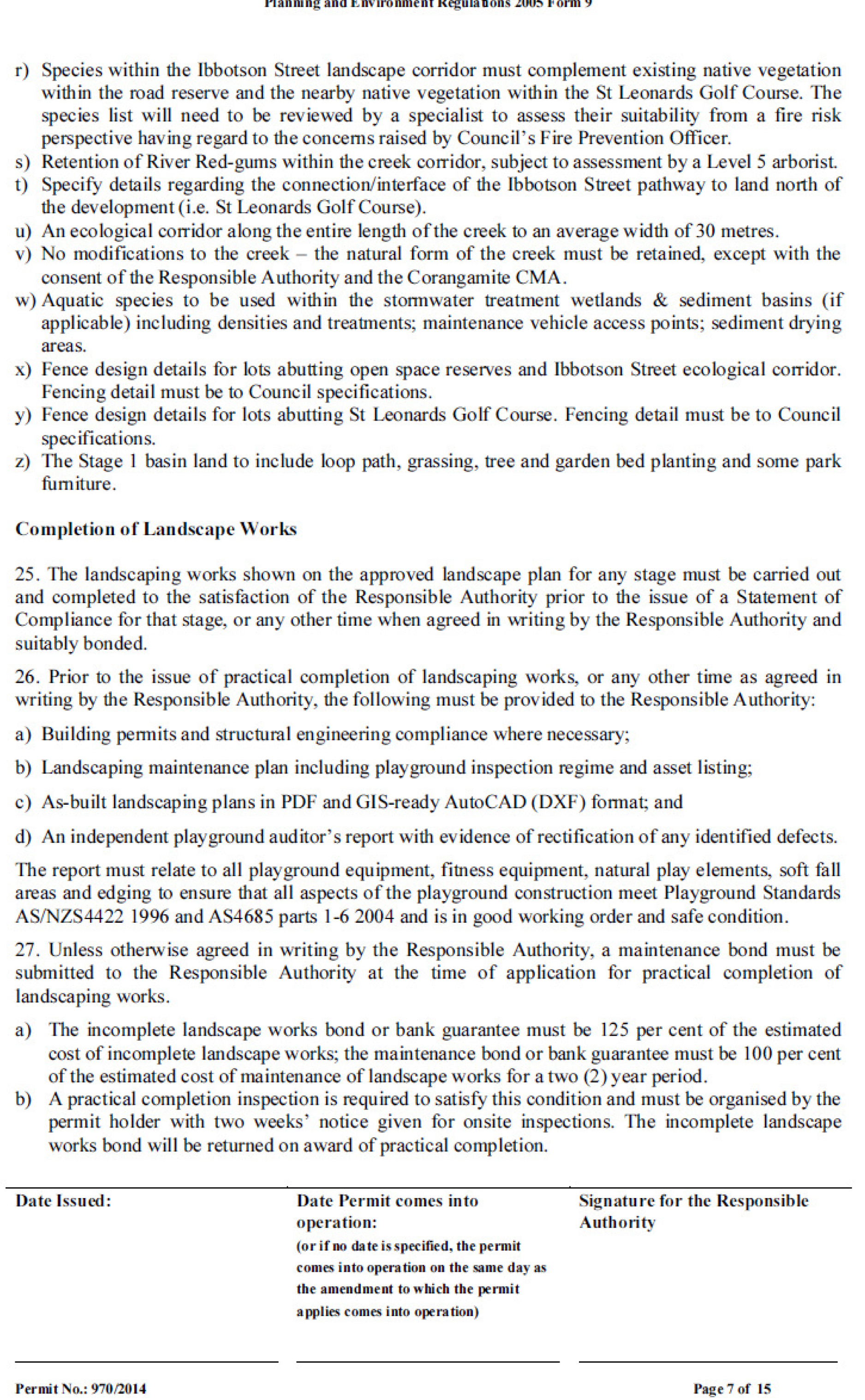 Permit approval 970/2014 Page 7 of 15