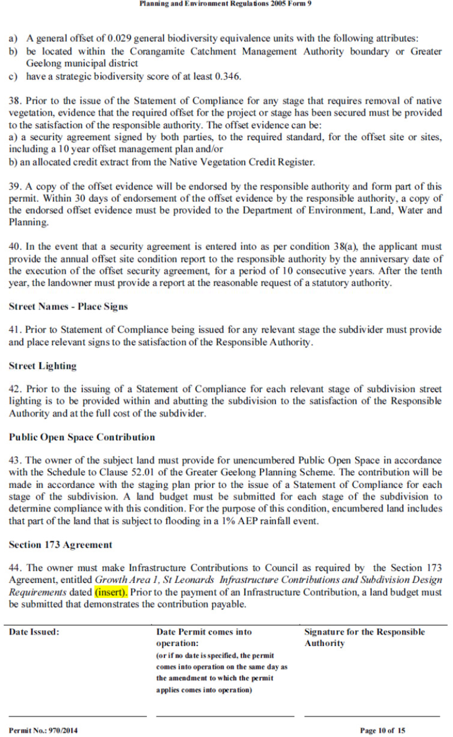 Permit approval 970/2014 Page 10 of 15
