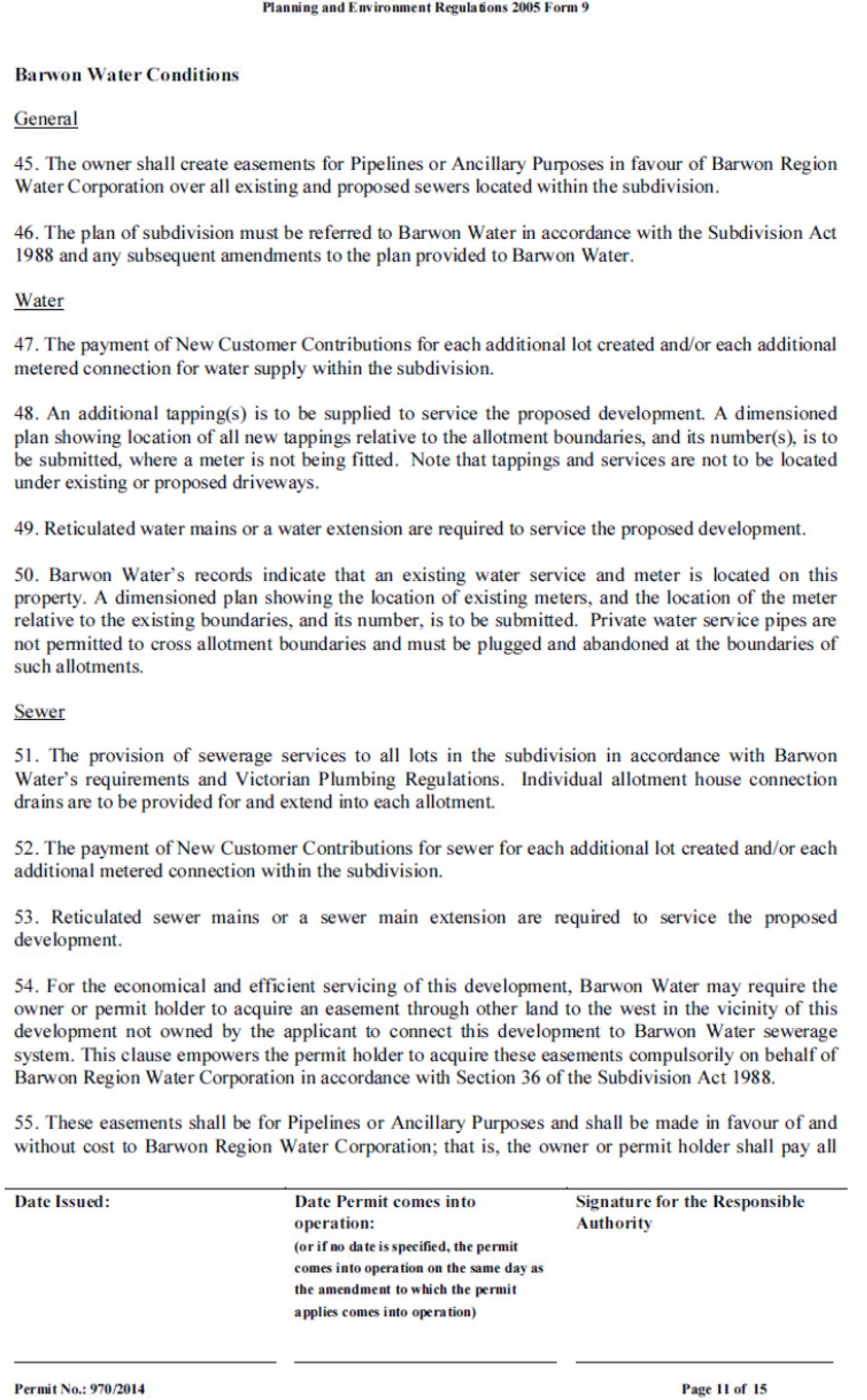 Permit approval 970/2014 Page 11 of 15