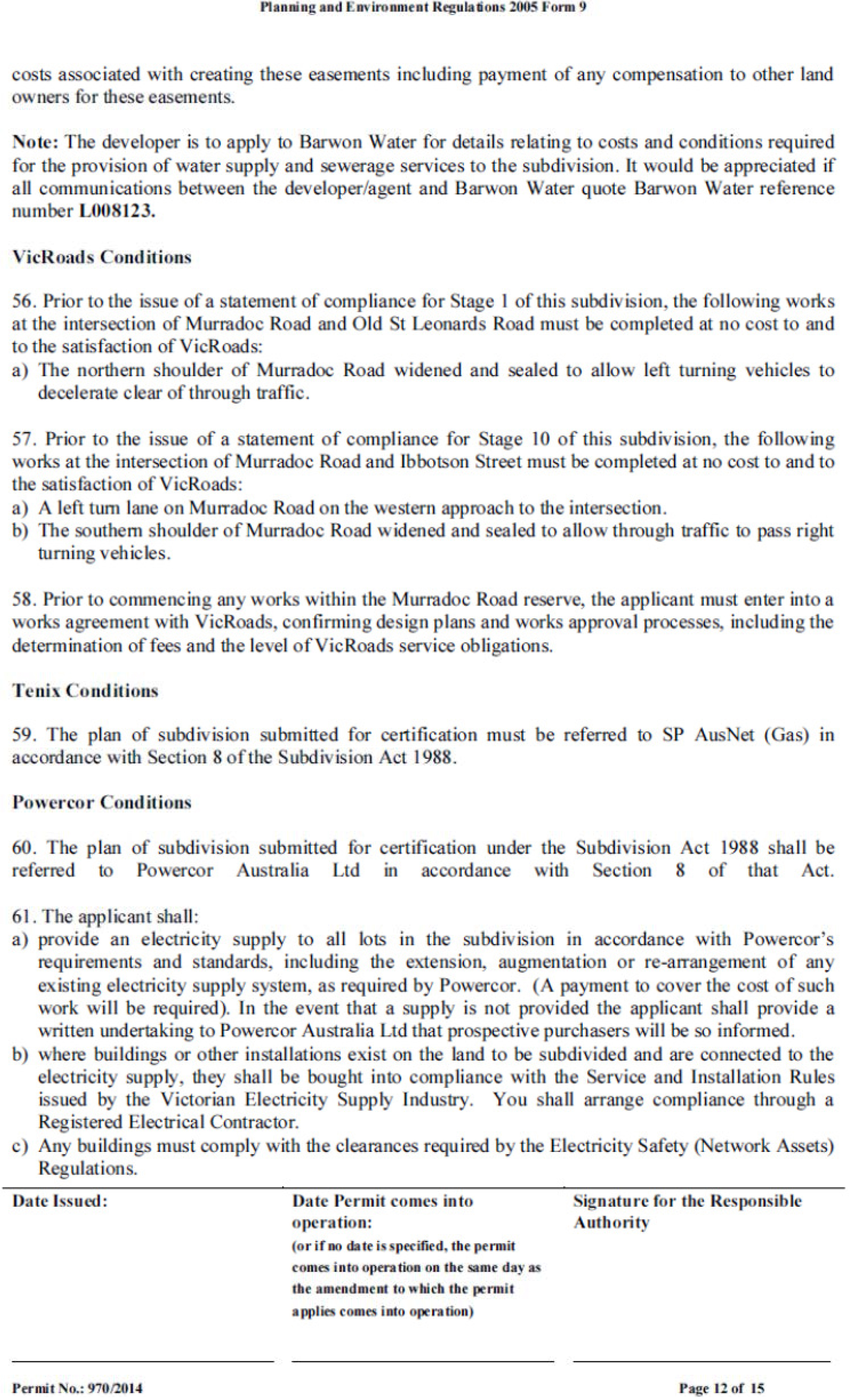 Permit approval 970/2014 Page 12 of 15