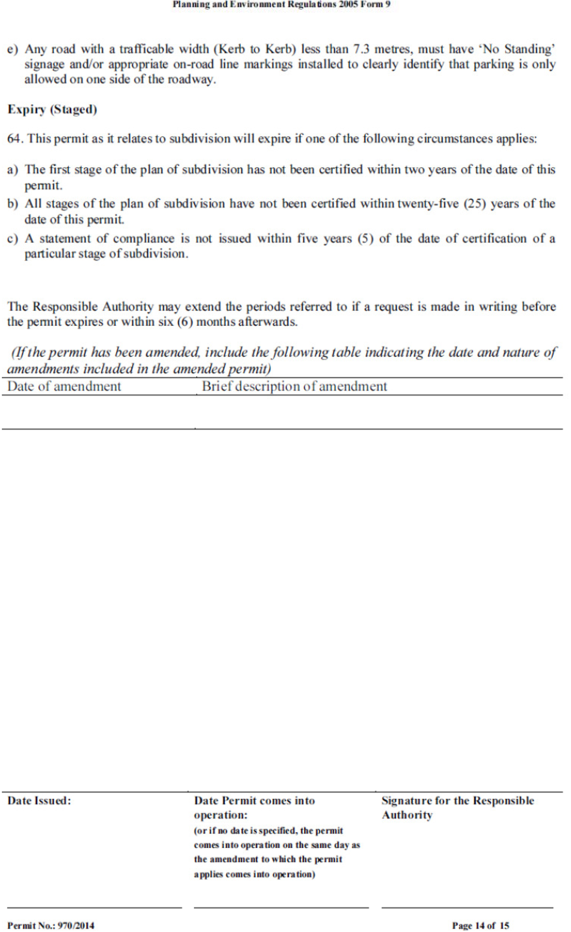 Permit approval 970/2014 Page 14 of 15