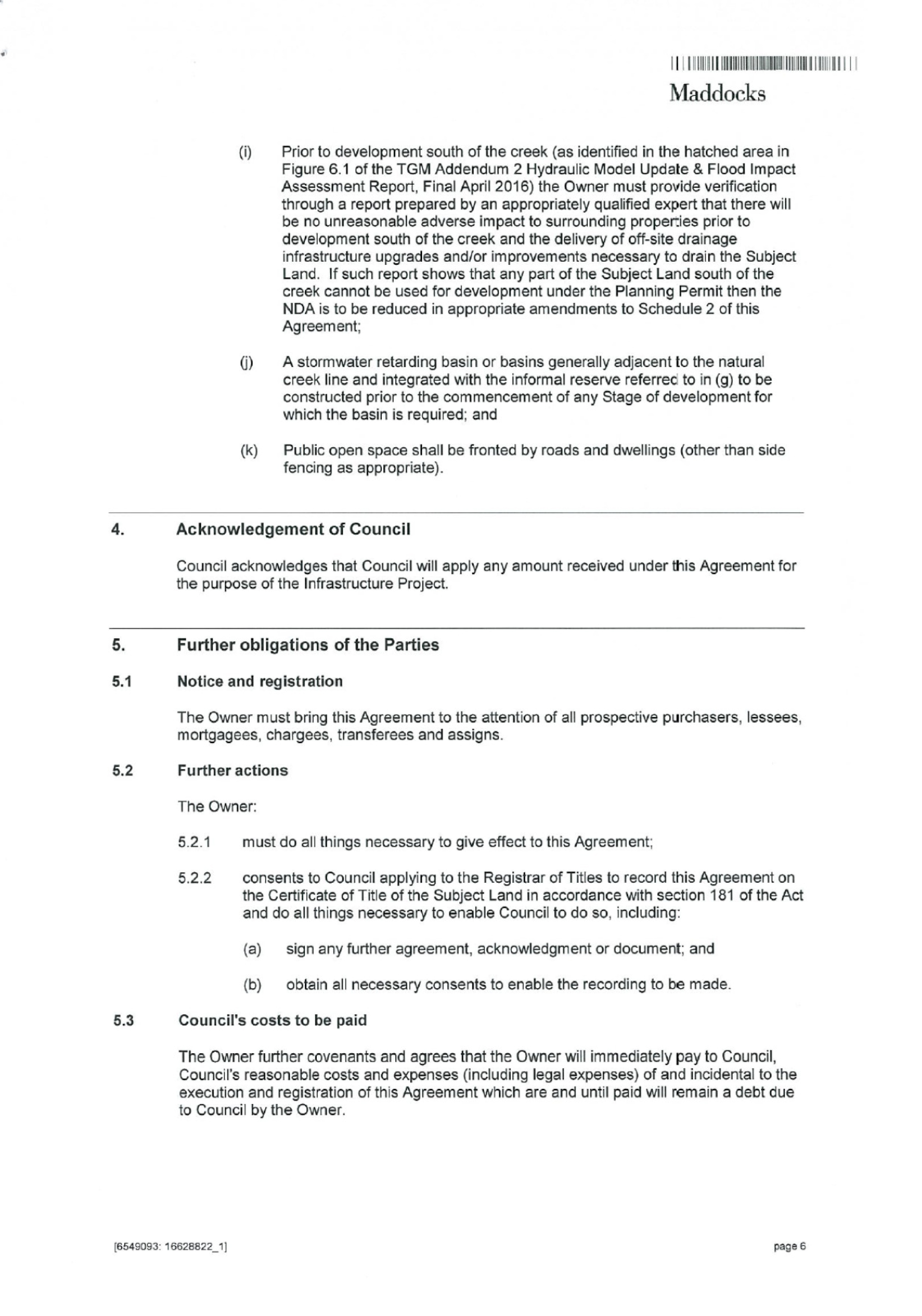 Section 173 Agreement - page 6