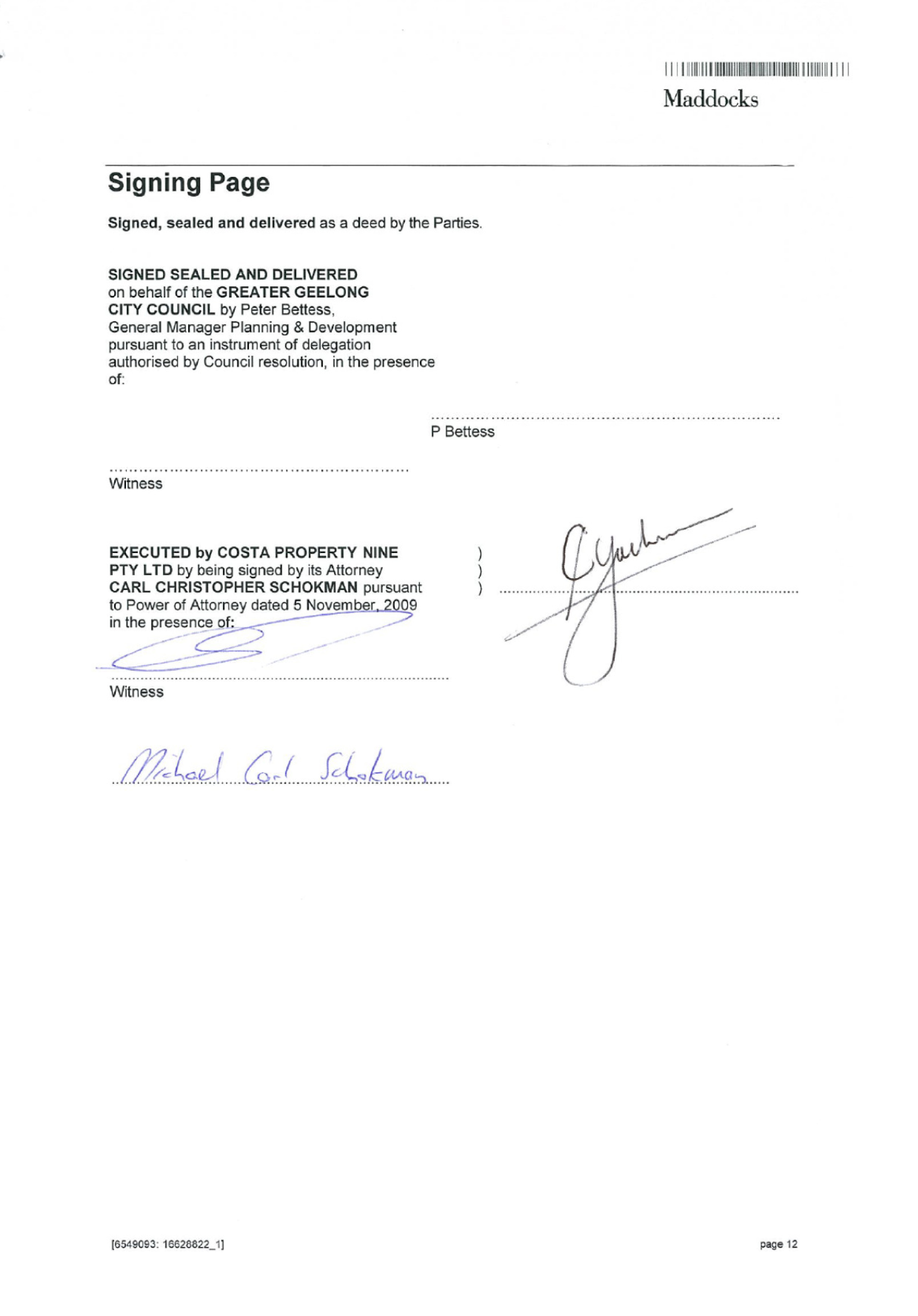 Section 173 Agreement - page 12