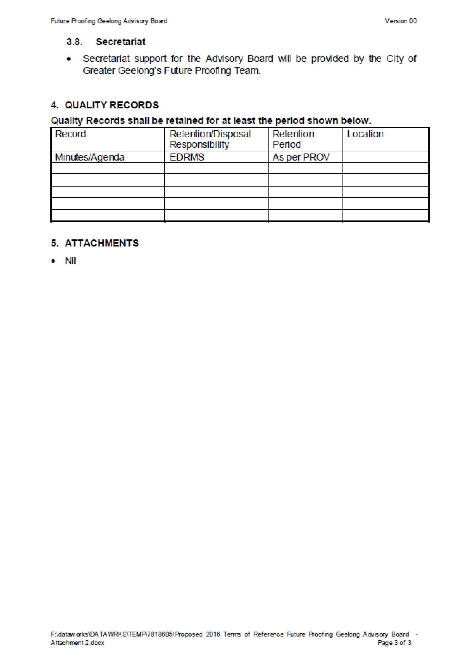 Future Proofing Geelong Advisory Board - Committee Terms of Reference - Page 3 of 3