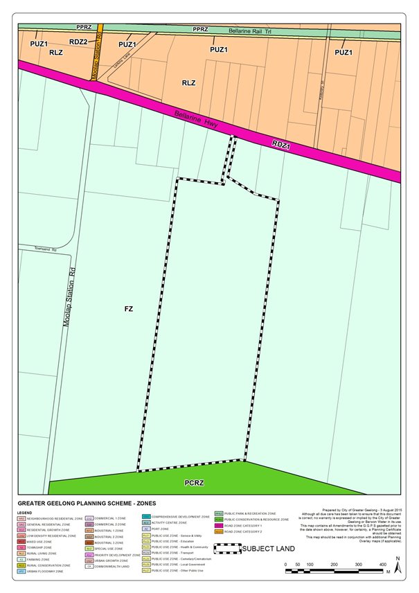 Appendix 1 – Existing Zoning Map