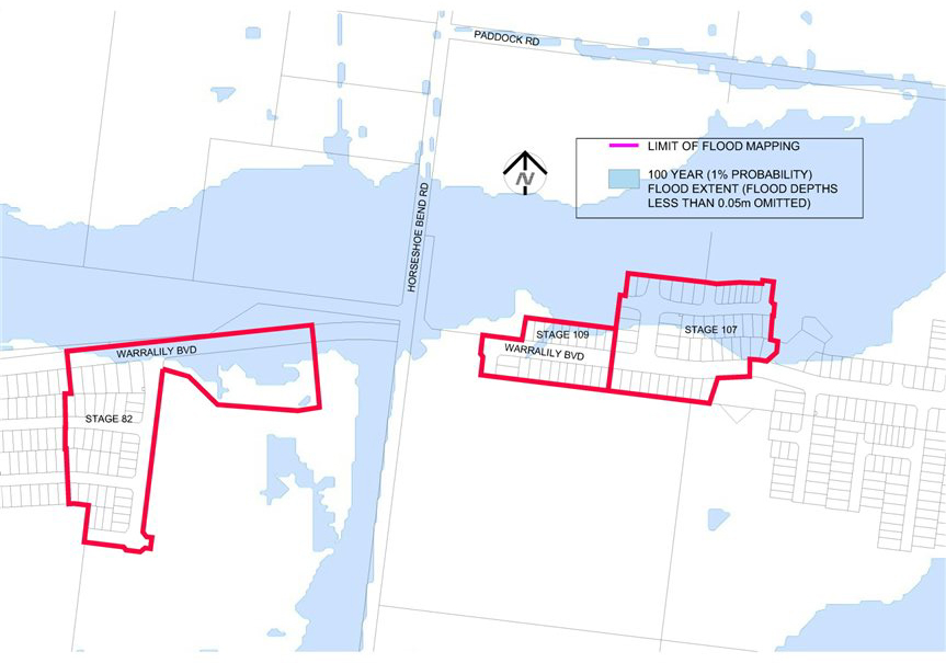 Current flood map - map 1