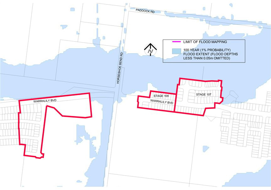 Revised flood map - map 1